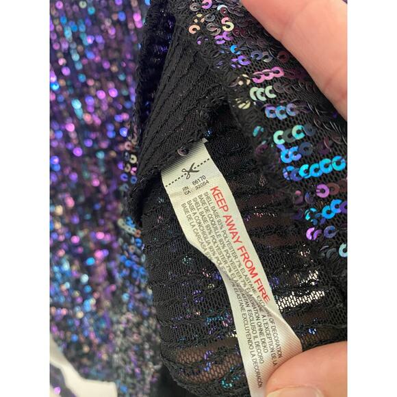 Free People Intimately Gold Rush Long Sleeve Sequin Top Combo Classic Small - Picture 7 of 7